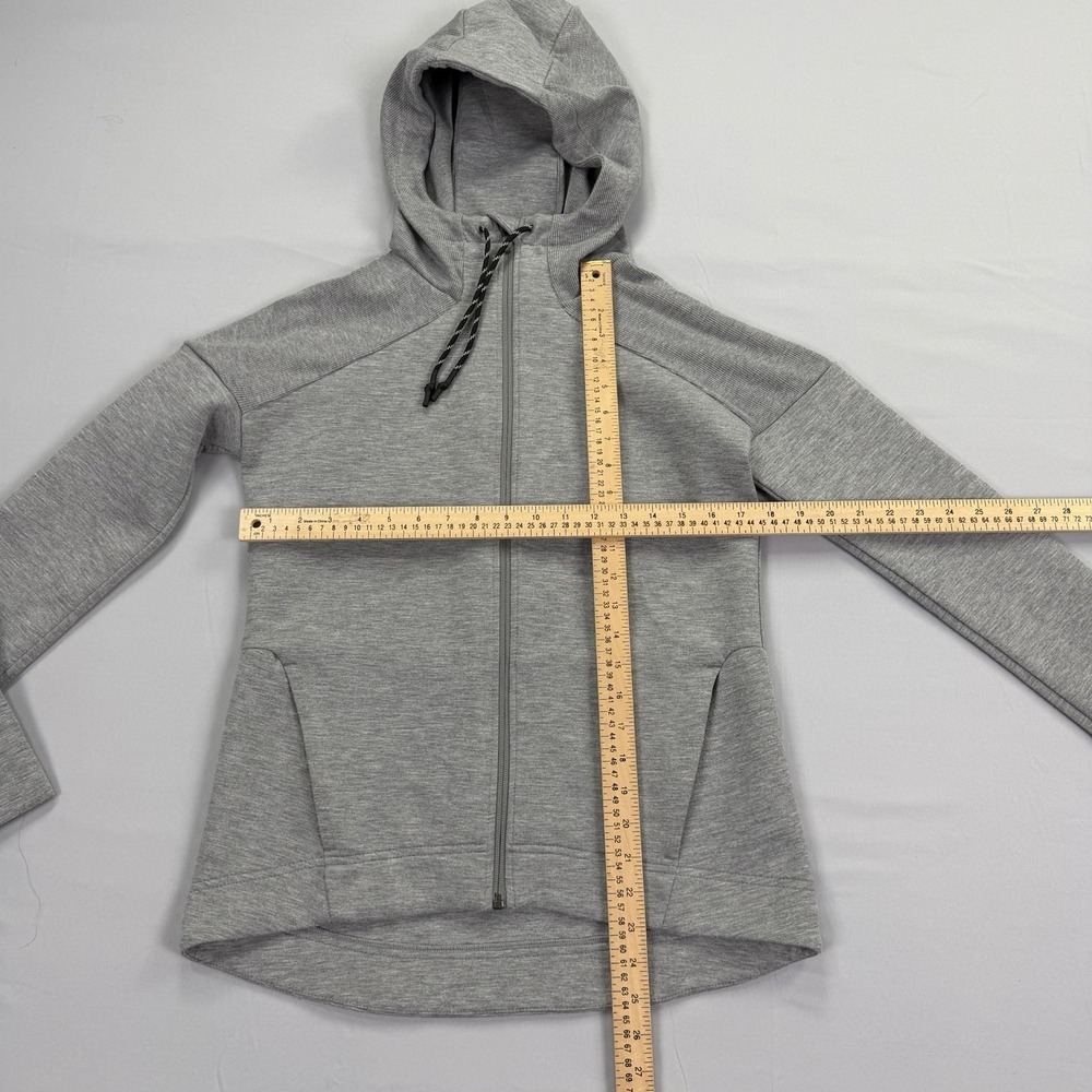 Sweaty Betty Women's S Gray Scuba Full Zip Hooded Jacket Athletic Stretch - Picture 8 of 16